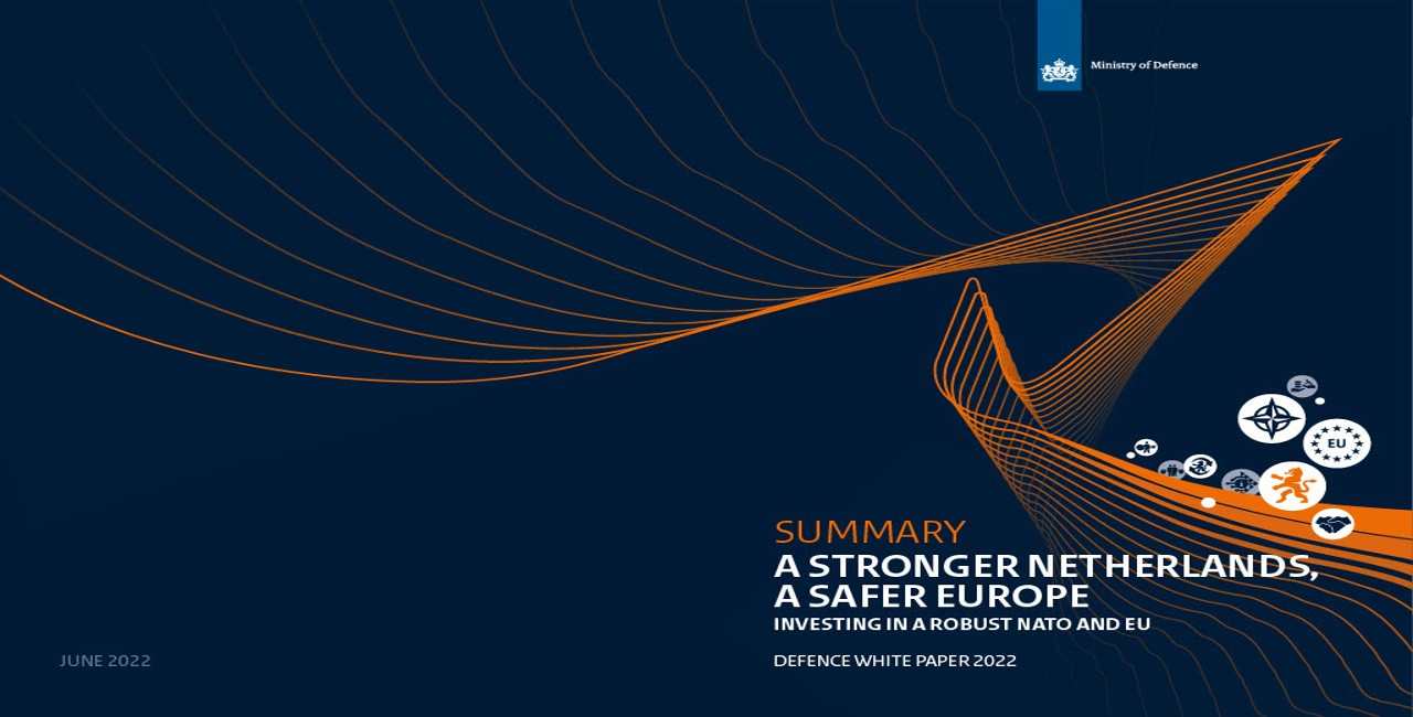 NIDV Press Release Defence White Paper 2022 Stronger Netherlands